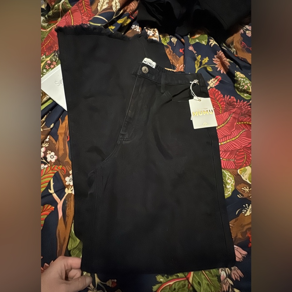 Nwt show me your mumu black denim jeans size 28